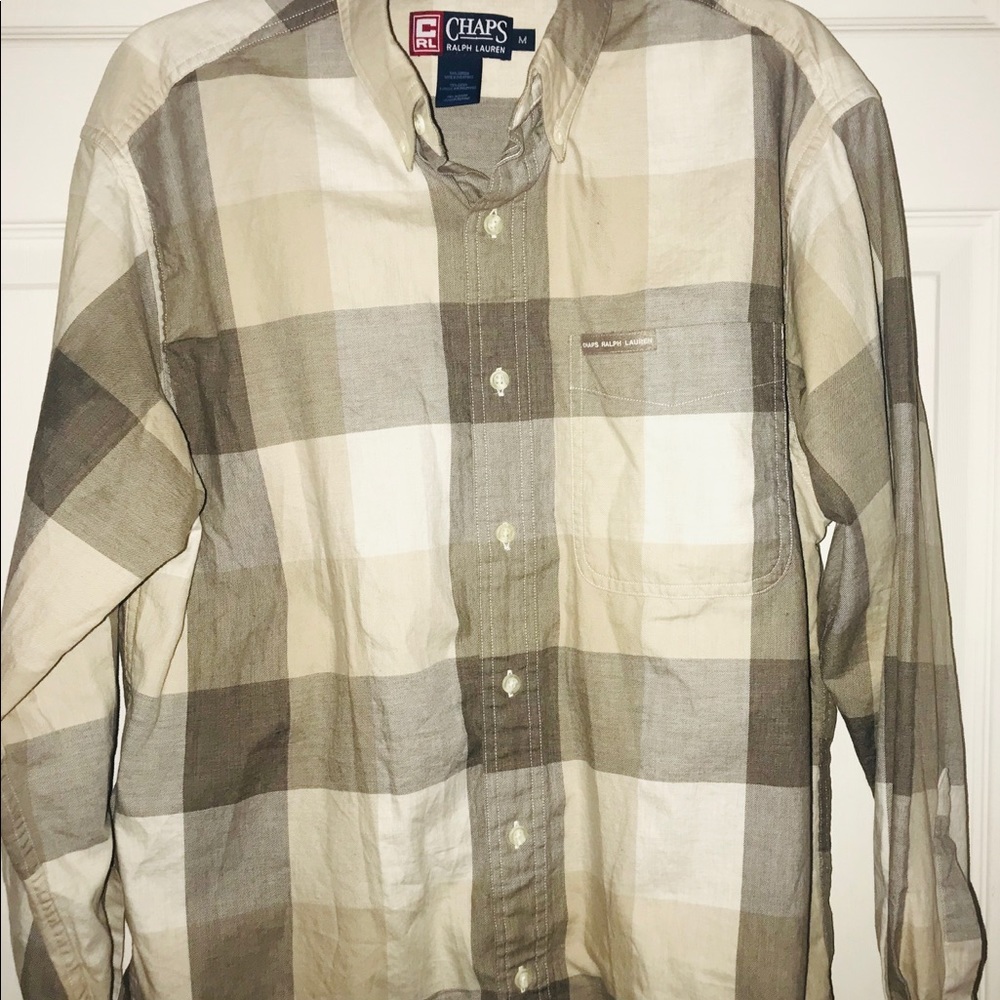 ❇️ Ralph Lauren Chaps Men Shirt Size M Sold as is. - Picture 4 of 5
